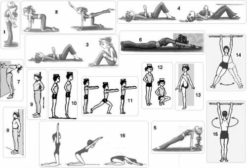 Гимнастический комплекс для коррекции осанки