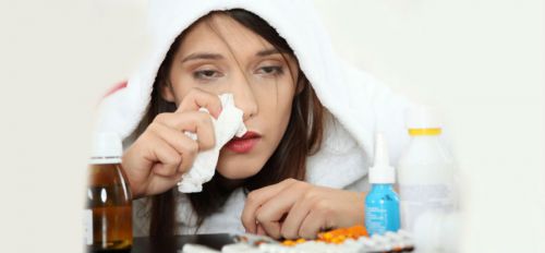 Простуда у женщины
